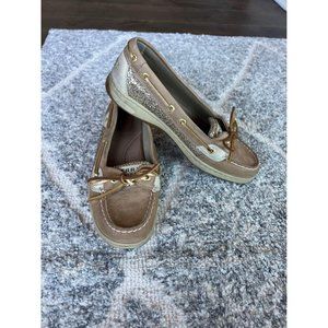 Gold Sperry Topsider Shoes - Womens size 8